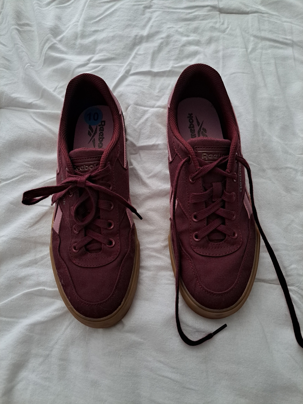 Burgundy Reeboks